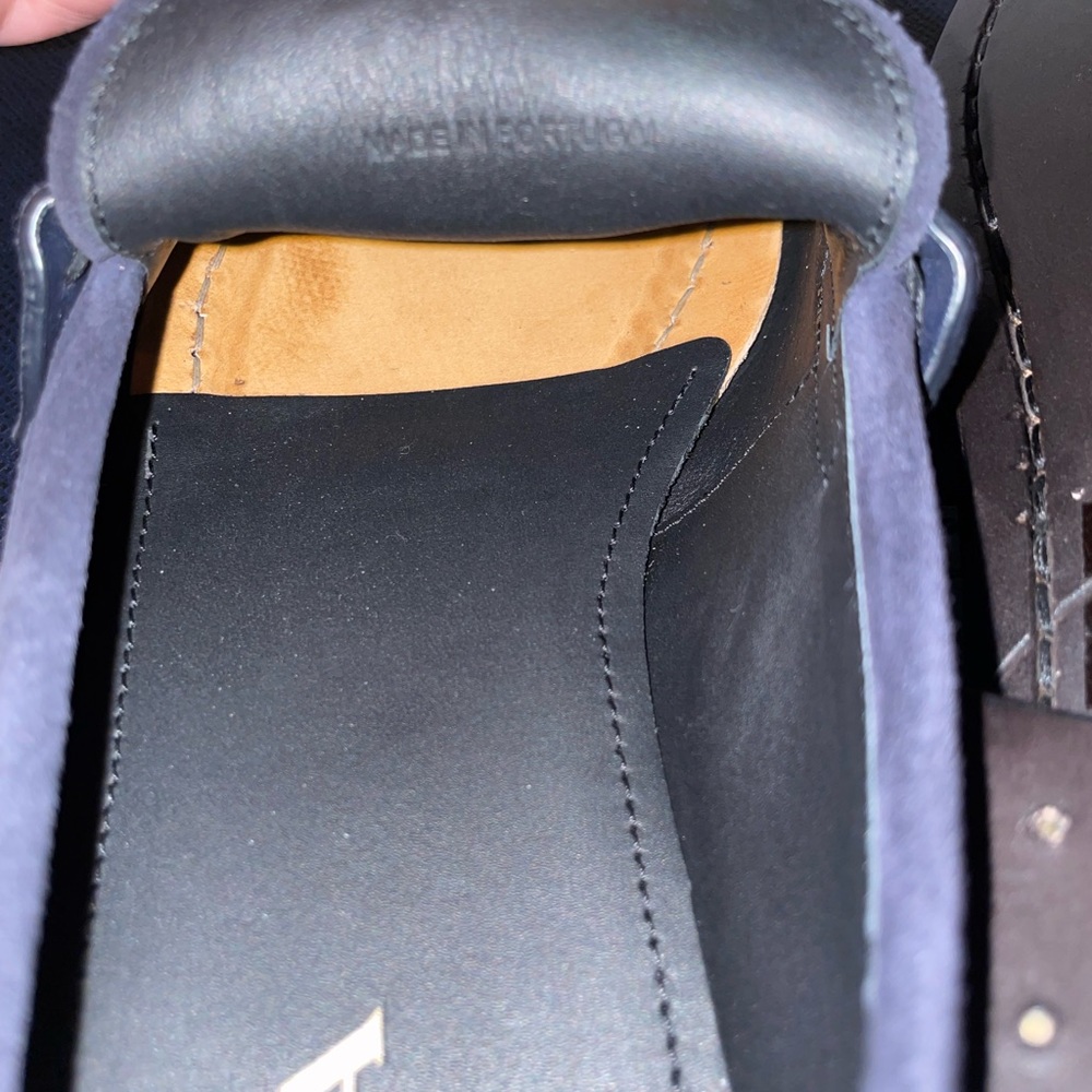 Authentic Brand New PRADA penny loafer shoes, blue suede, size 11 - Picture 4 of 7